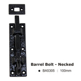 Barrel Bolt - Necked -100mm